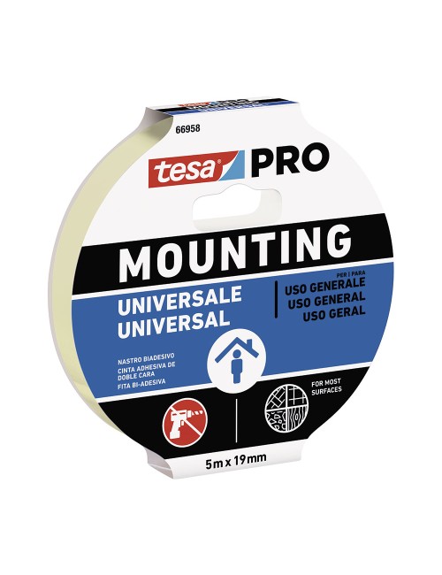 Cinta doble cara mounting pro universal 19 mm x 5 m