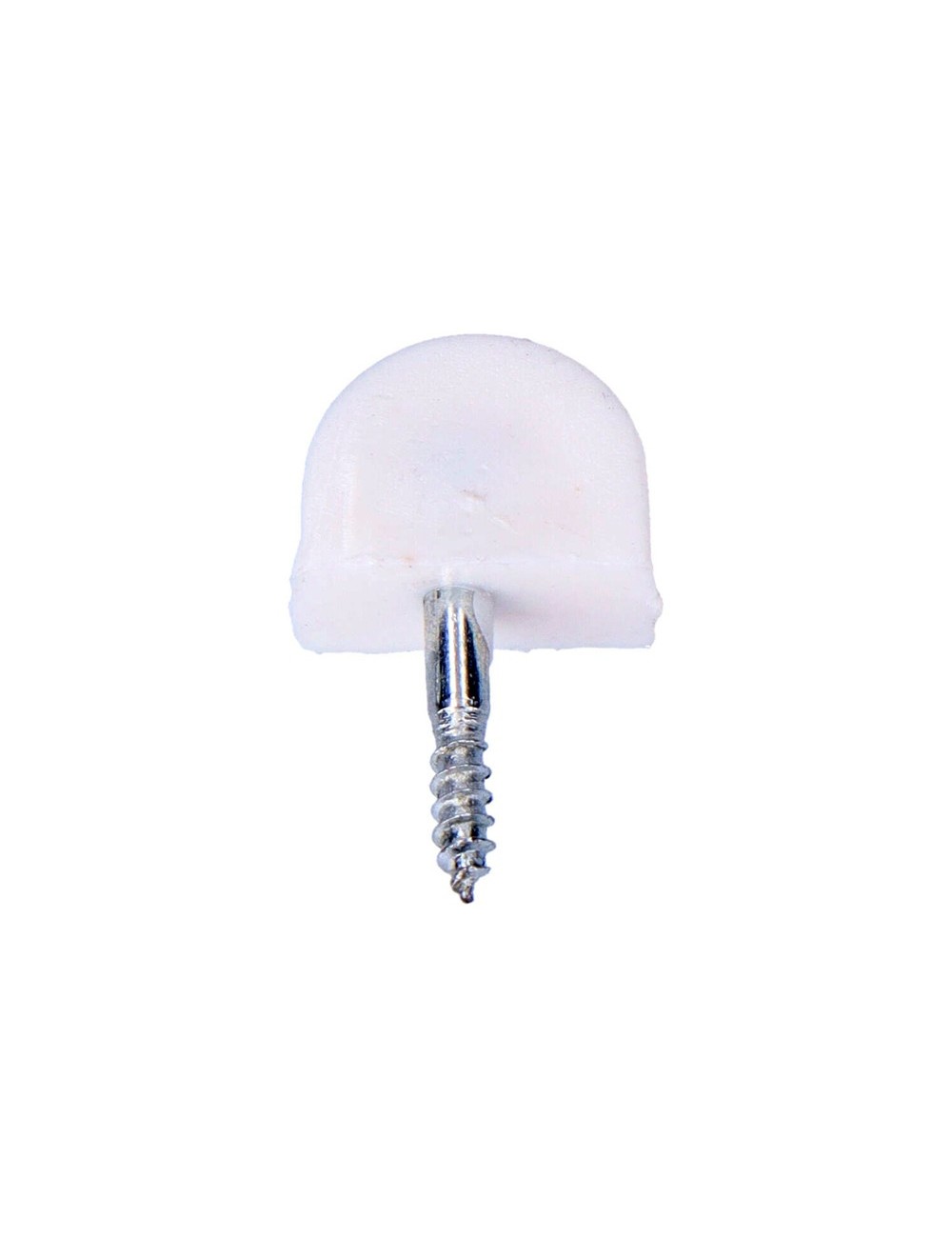 Pack 8 unid. porta-estante semi redondo pequeño blanco edm Pack 8 unid. porta-estante semi redondo pequeño blanco edm