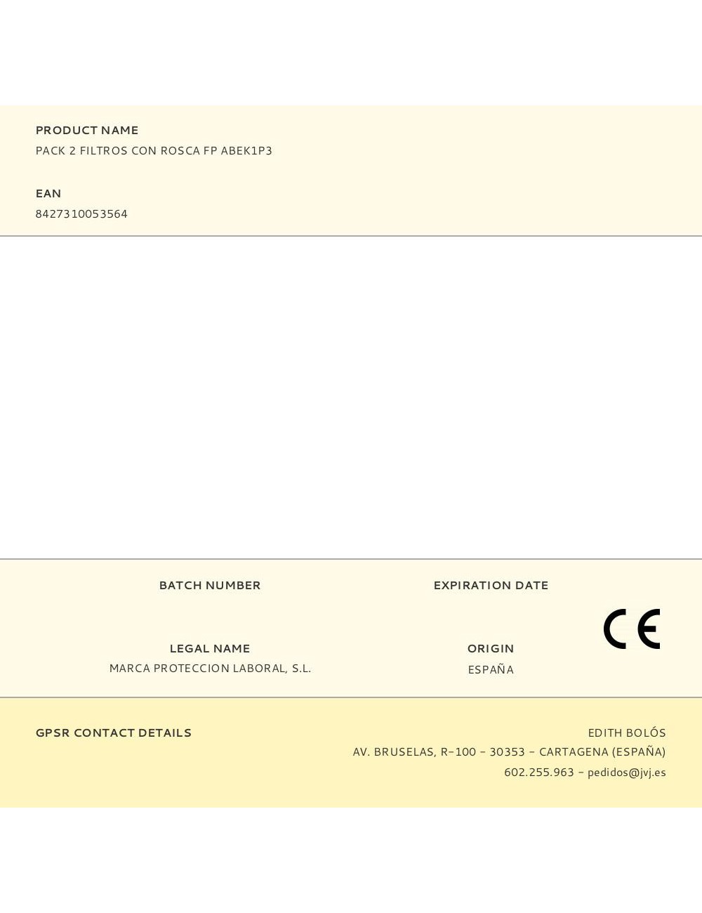 Pack 2 filtros con rosca fp abek1p3