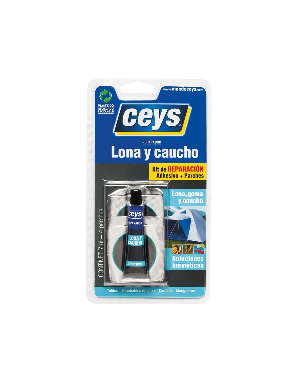 Ceys reparador lona y caucho blister 7ml 6unid. 505017 Ceys reparador lona y caucho blister 7ml 6unid. 505017