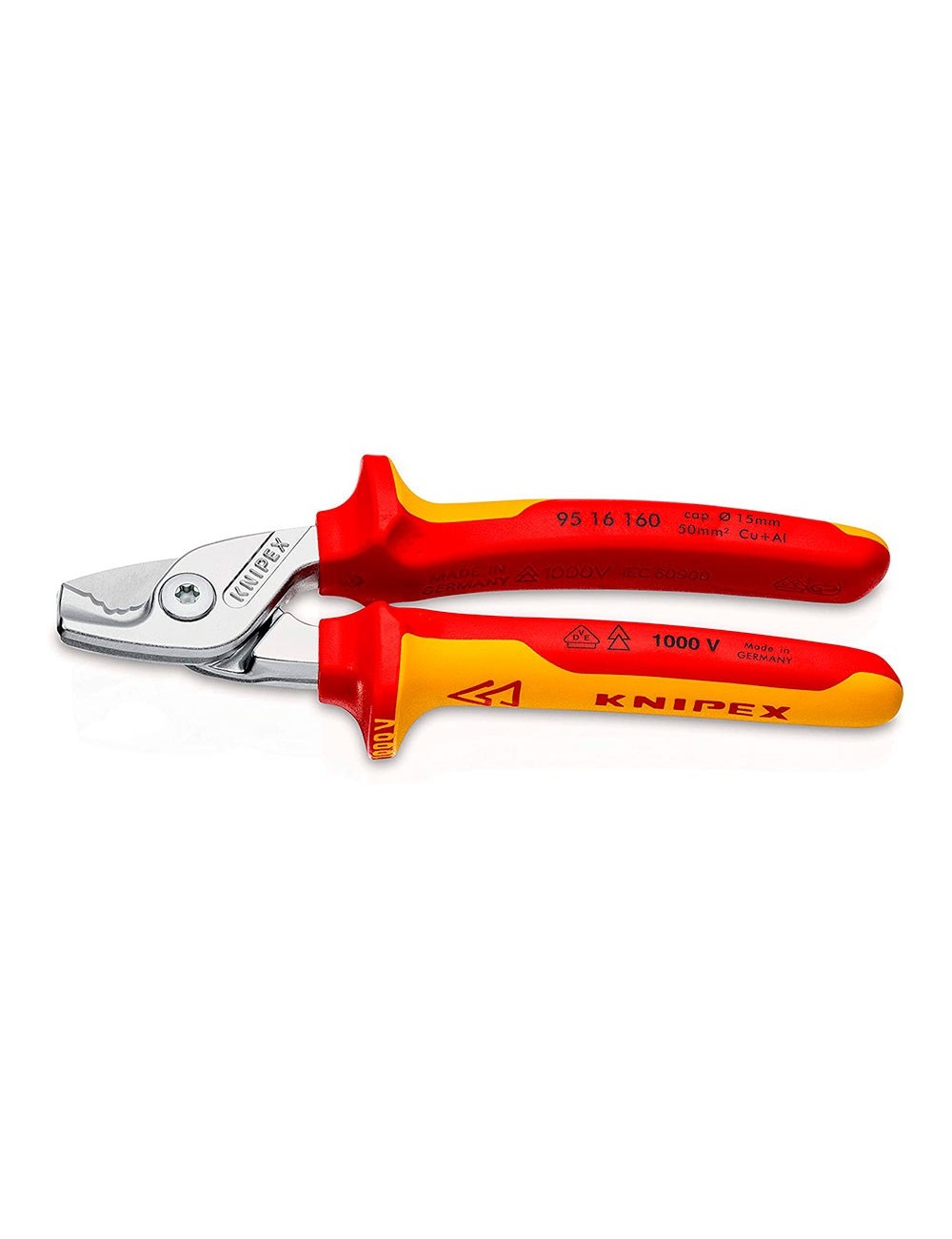 Tijeras para cables 160x60x28mm 9516160sb knipex Tijeras para cables 160x60x28mm 9516160sb knipex