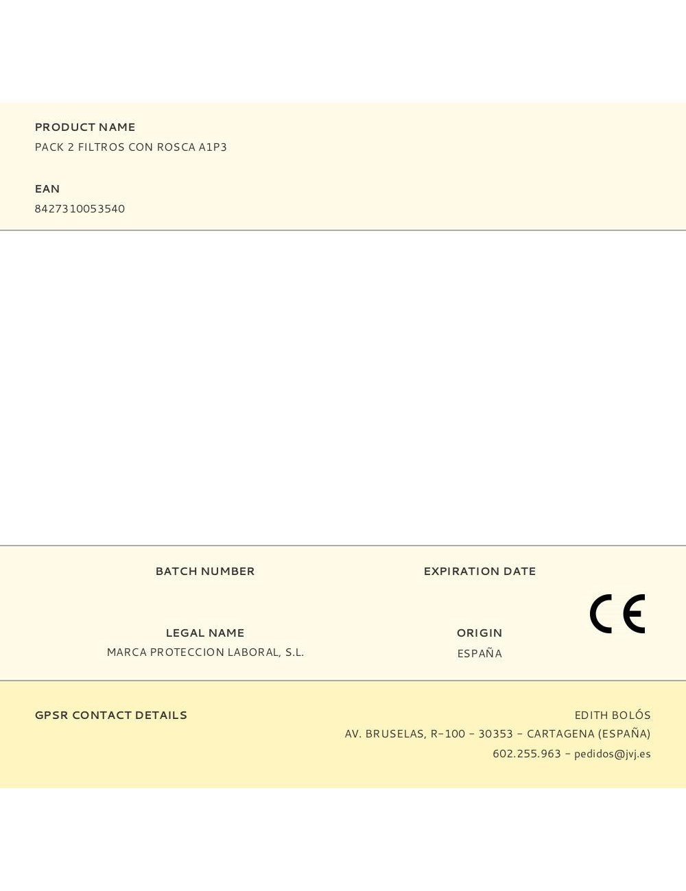 Pack 2 filtros con rosca a1p3