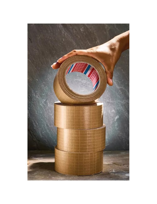 Cinta de embalar de papel marrón con filamentos 50 mm x 25 m