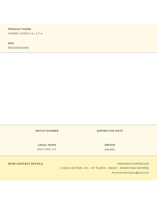 Aislamiento para ventanas thermo cover 1,5 x 1,7 m