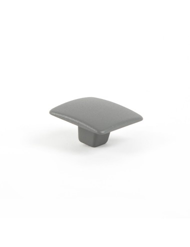 Blister con 4 pomos metálicos para mueble, con acabado aluminio mod. 782 37x37mm rei