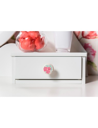 Blister con 4 pomos redondos para mueble fabricado en zamak estilo decorativo mod. m4 ø33mm rei