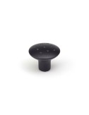 Blister con 2 pomos redondos para mueble fabricado en zamak acabado negro mate mod. e744g ø35mm rei