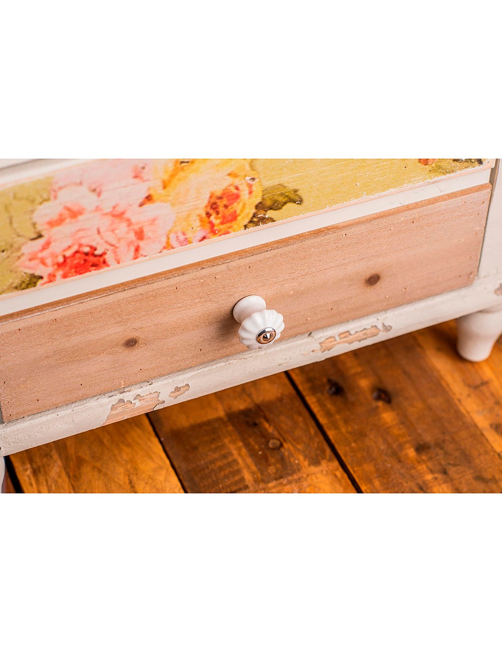 Blister con 4 pomos redondos para mueble fabricado en porcelana acabado blanco mod. e524 ø28mm rei