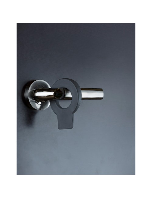 Retenedor de cuña para puerta colgable lock mod. 660 de plástico antracita. rei