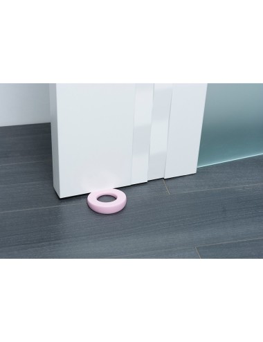 Retenedor de cuña para puerta colgable lock mod.660 de plástico rosa. rei