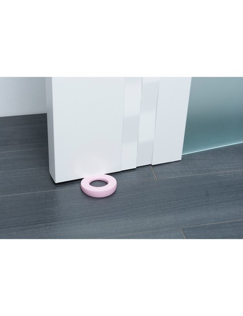 Retenedor de cuña para puerta colgable lock mod.660 de plástico rosa. rei