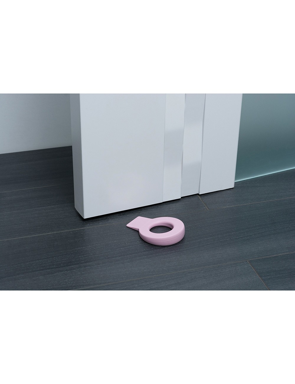 Retenedor de cuña para puerta colgable lock mod.660 de plástico rosa. rei