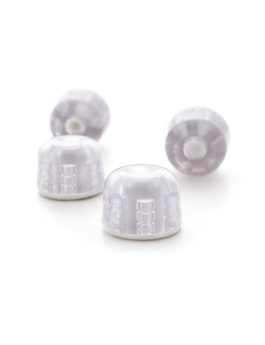 Tope de puerta adhesivo top transparente fabricado en plástico. rei