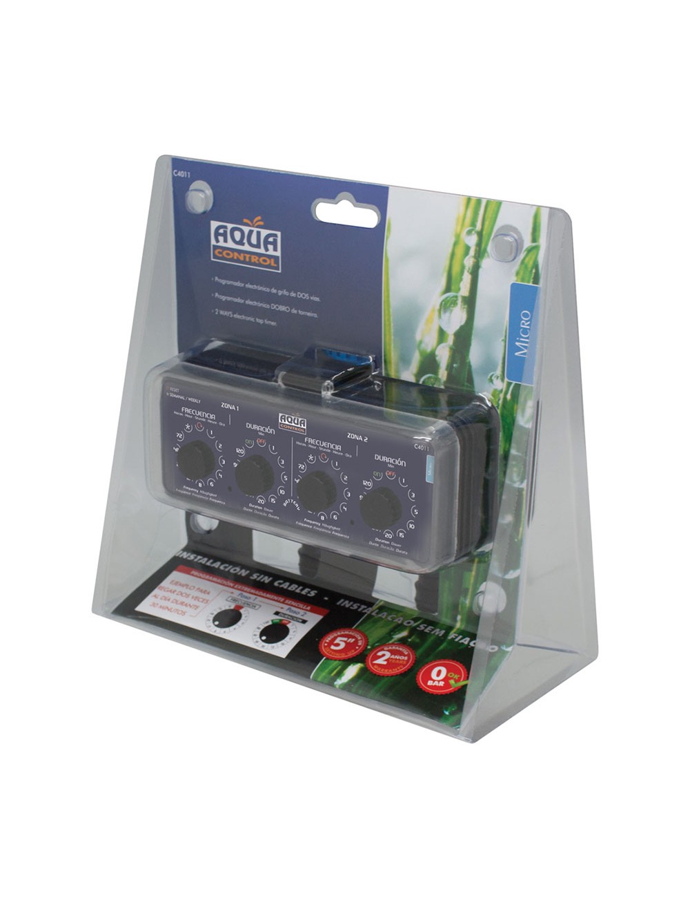 Programador de grifo de doble salida c5005 aqua control