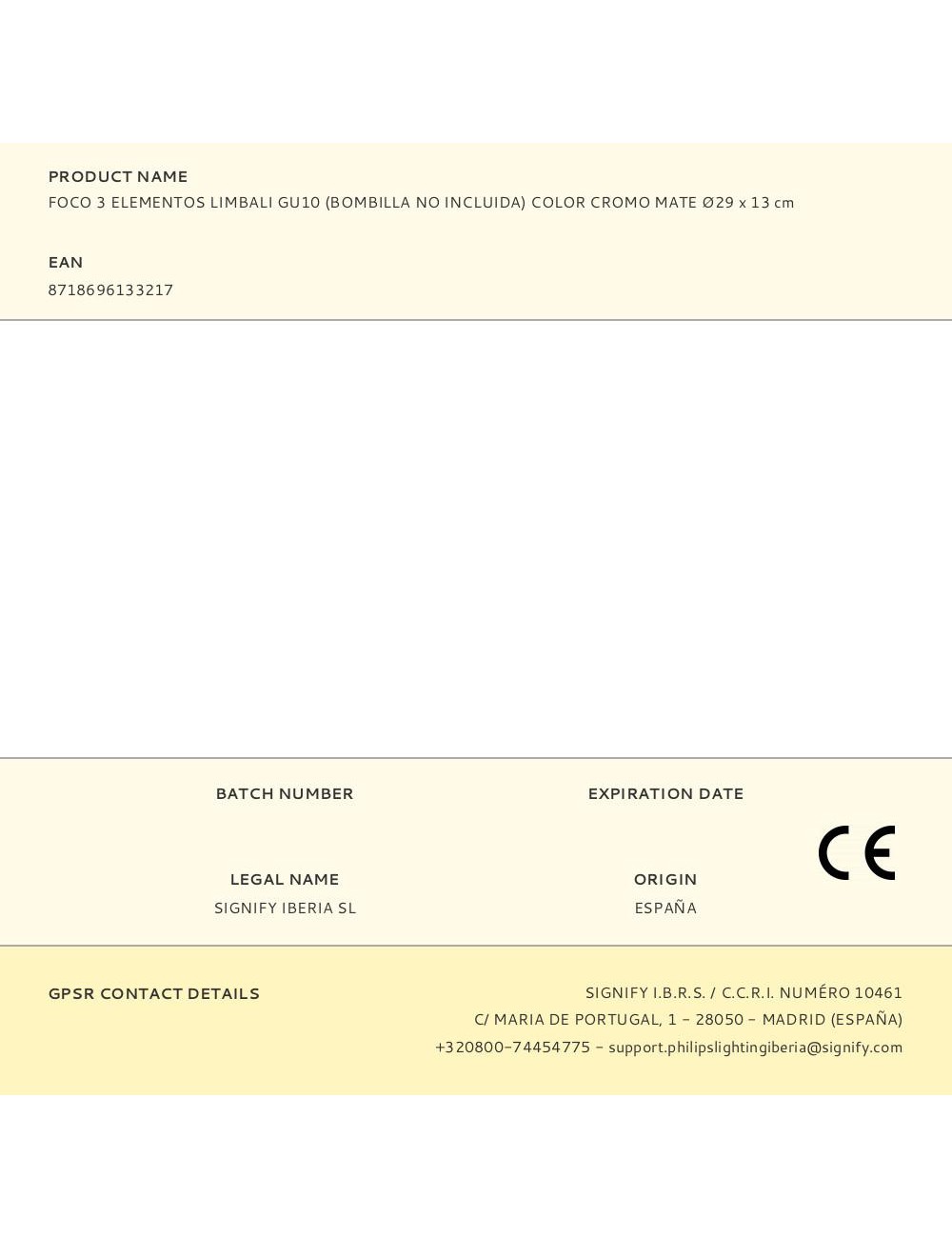 Foco 3 elementos limbali gu10 (bombilla no incluida) color cromo mate ø29 x 13 cm