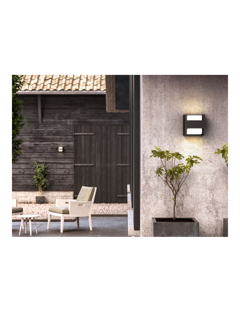 Aplique led modelo arbour 2 x 4,5 w 800 lm 4000 k