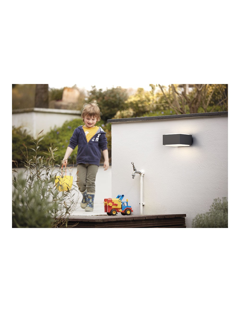 Aplique pared, exterior, hedgehog, antracita, e27, 42 w, sin bombilla, iluminación bidireccional