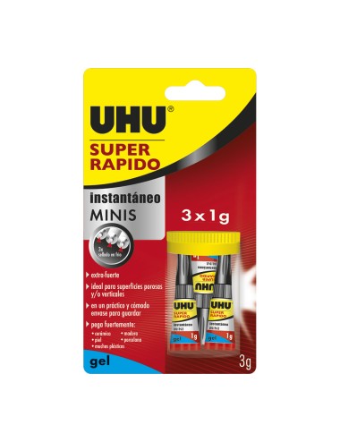 Super rápido minis gel en caja 3 x 1 g