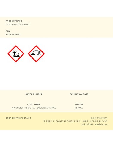 Desatascador turbo 1 l
