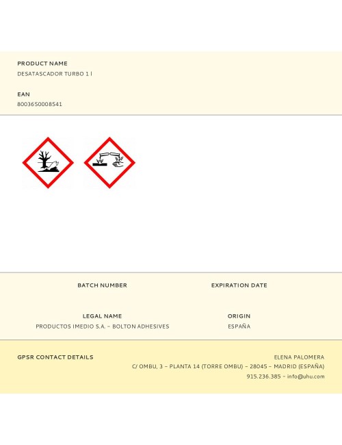 Desatascador turbo 1 l