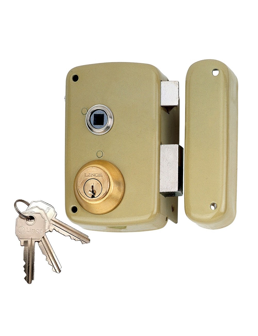 Cerradura sobreponer con cilindro 5056b entrada 60mm. mano derecha 95056bhe60d lince Cerradura sobreponer con cilindro 5056b entrada 60mm. mano derecha 95056bhe60d lince
