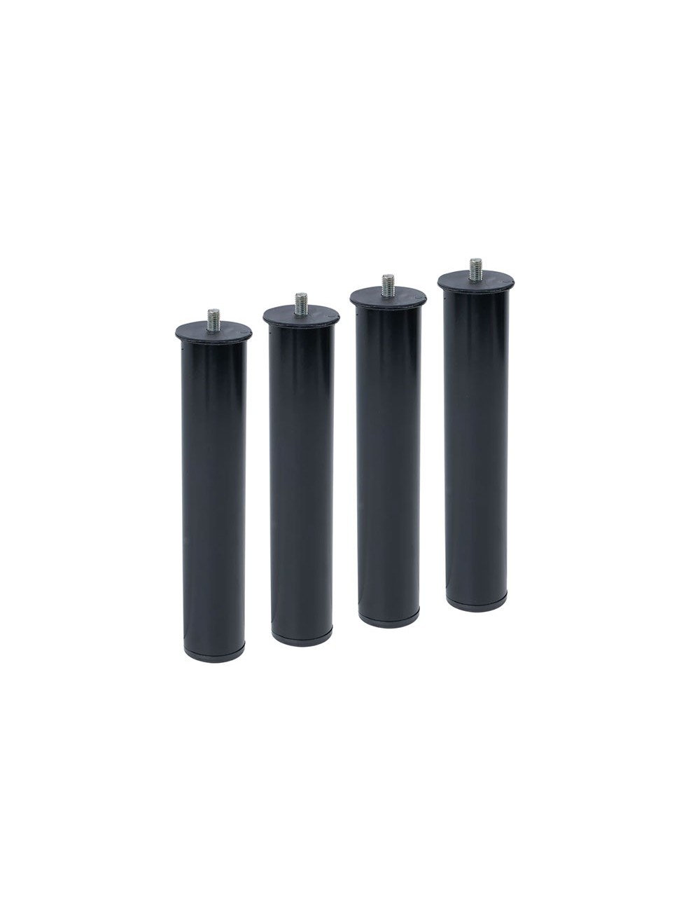 Juego 4 patas canape pt26 ø50 x 270 mm sin rueda, negro 96406 micel