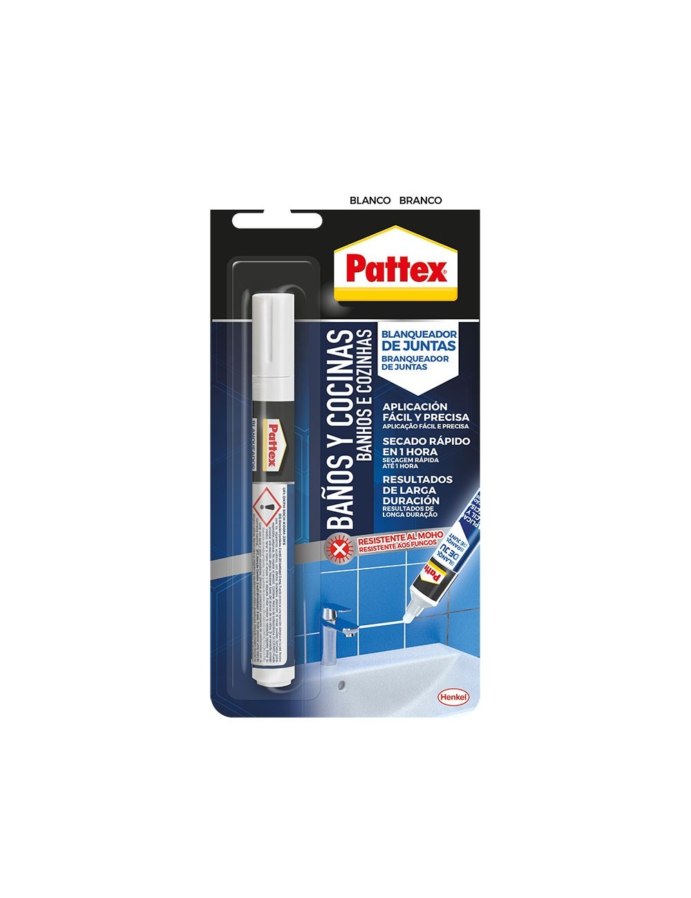 Pattex blanqueador de juntas 7ml 2852405 Pattex blanqueador de juntas 7ml 2852405