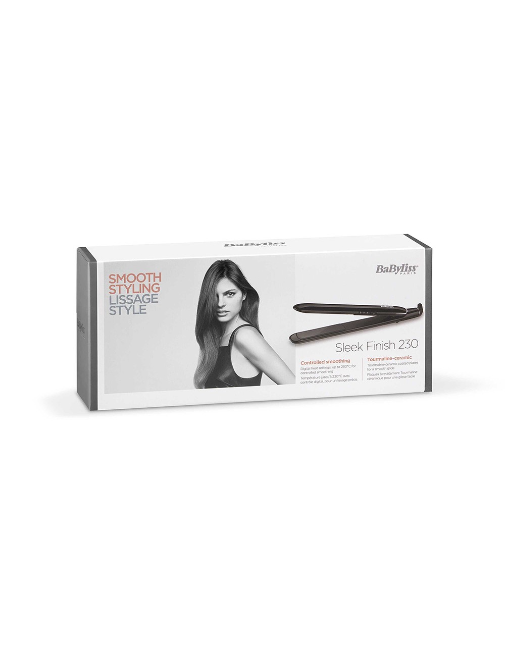 Plancha de pelo cerámica sleek finish 230