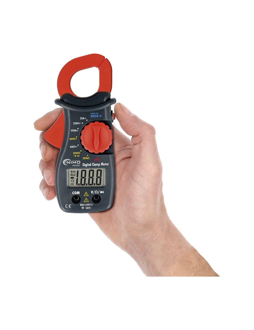 Pinza amperimétrica multifunción 400a ca mul021 nimo
