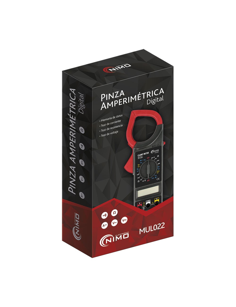 Pinza amperimétrica multifunción 1000a ca mul022 nimo