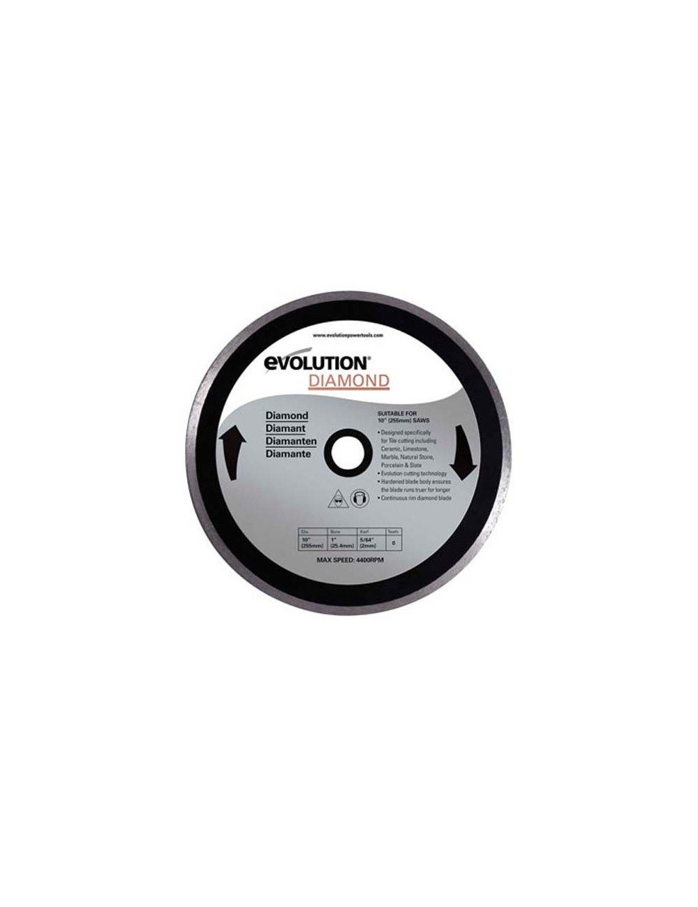 DISCO DIAMANTE 255mm Rage3 255 mm