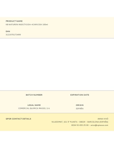 Kb naturen insecticida-acaricida 100ml