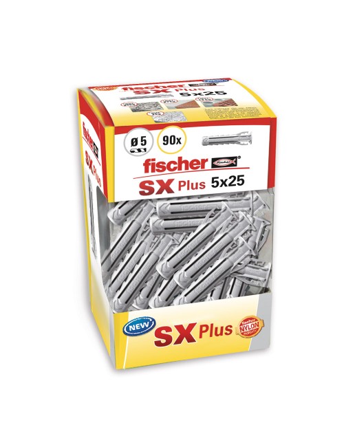 Taco sx plus ø5 x 25 mm, caja 90 uds