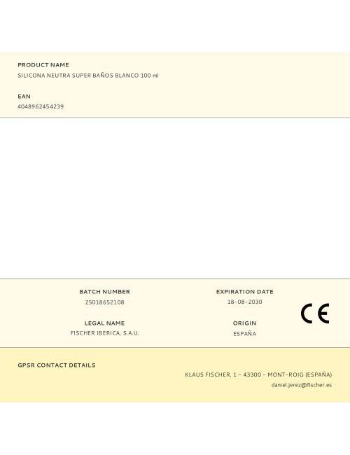 Silicona neutra super baños blanco 100 ml
