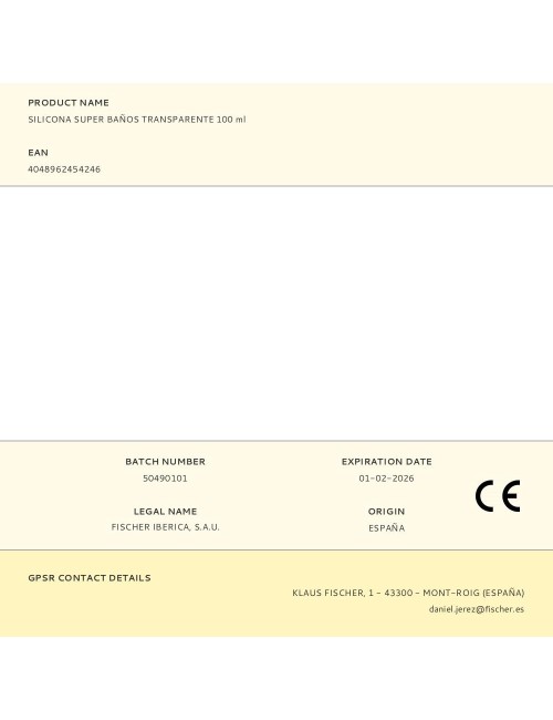 Silicona super baños transparente 100 ml