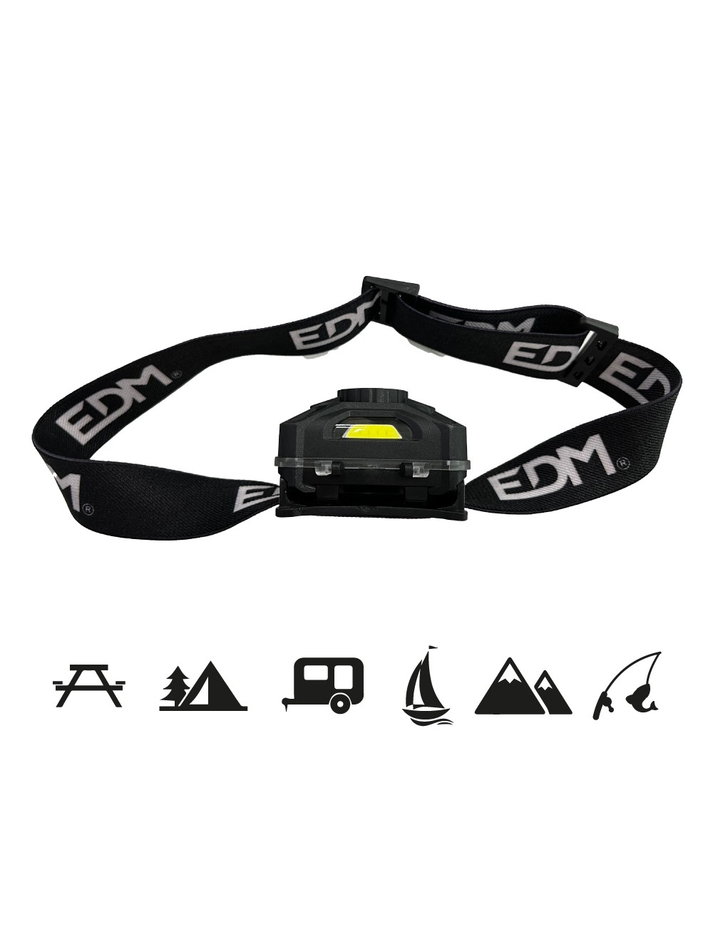 Linterna de cabeza led con interruptor y sensor 7 tipos de luz