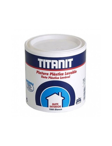 Pintura plástica vinílica interior lavable blanco mate 750 ml