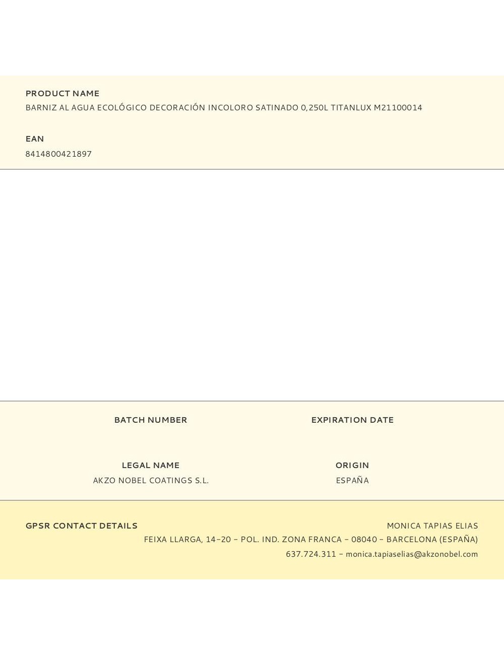 Barniz al agua ecológico decoración incoloro satinado 250 ml