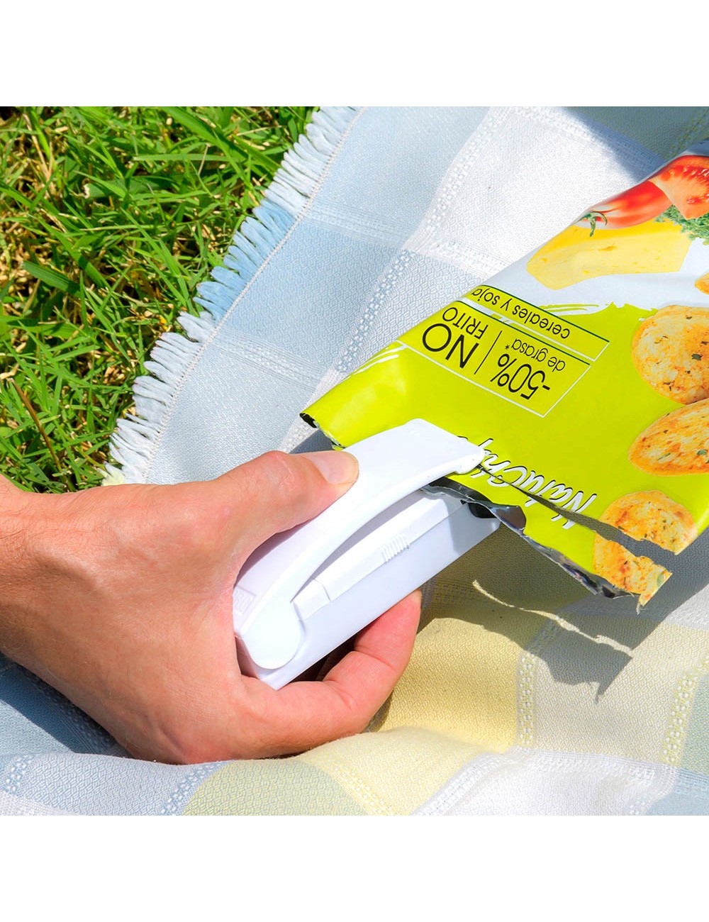 Selladora de bolsas con iman