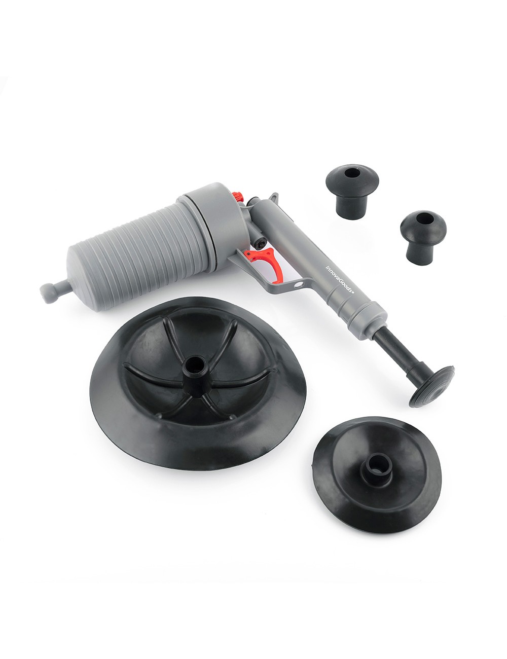 Pistola desatascadora de aire comprimido