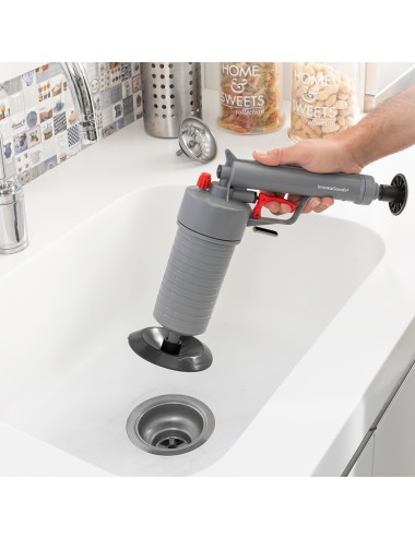 Pistola desatascadora de aire comprimido