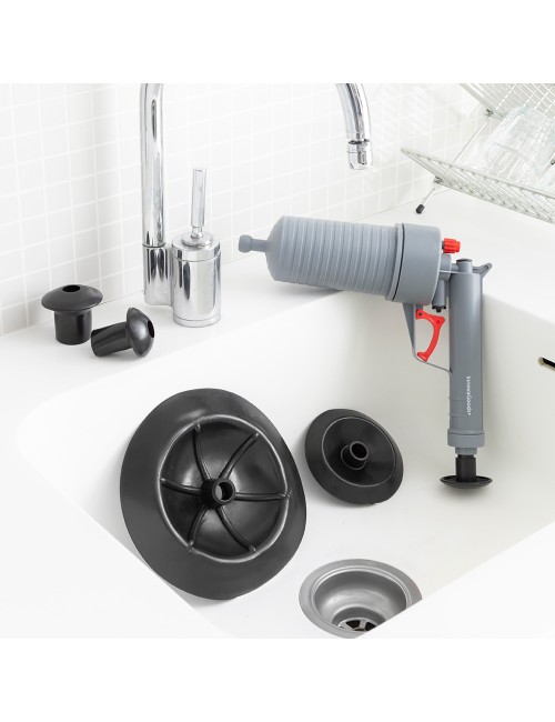 Pistola desatascadora de aire comprimido