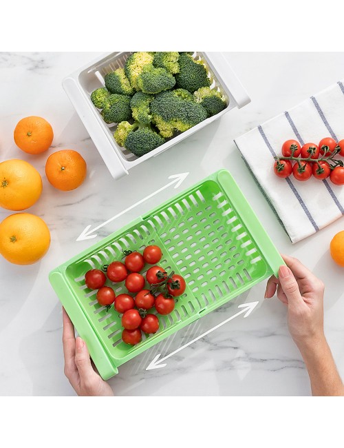 Organizadores ajustables para nevera 2 uds