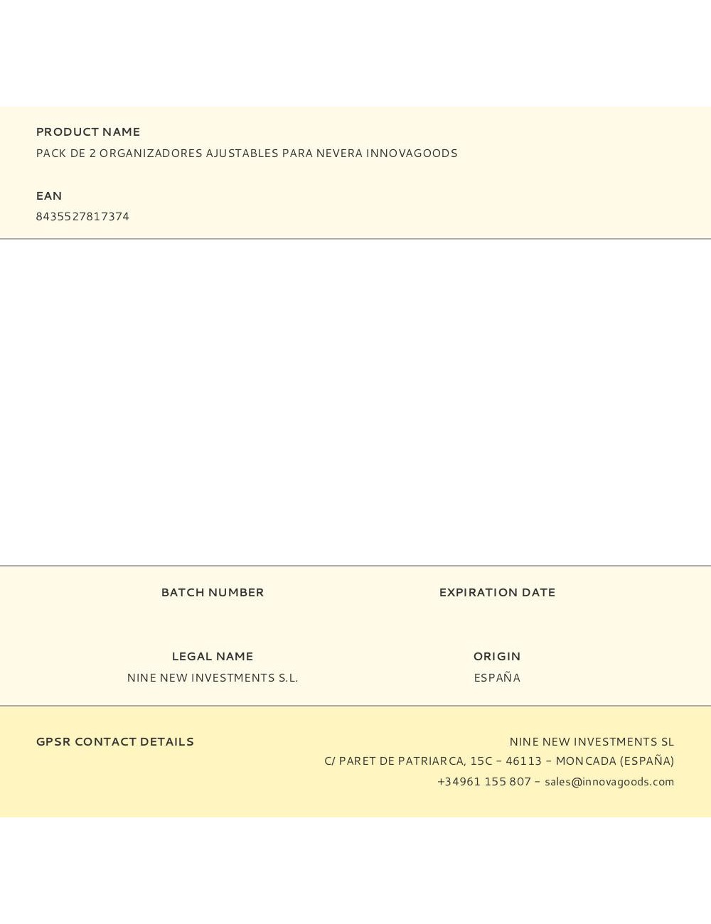 Organizadores ajustables para nevera 2 uds