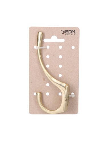 Colgador de latón pulido 13 x 5 cm