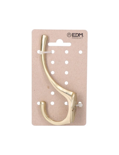 Colgador de latón pulido 13 x 5 cm