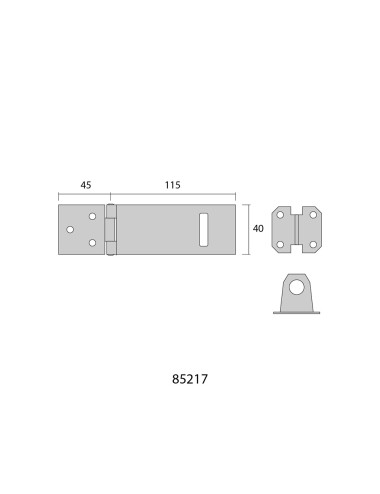 Portacandados de zinc 115mm