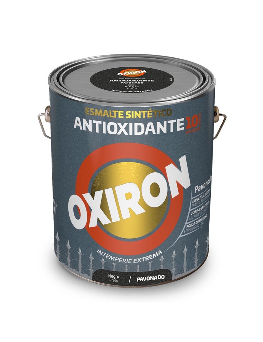 Esmalte sintético metálico antioxidante oxiron pavonado negro 750ml titan 5809047 Esmalte sintético metálico antioxidante oxiron pavonado negro 750ml titan 5809047