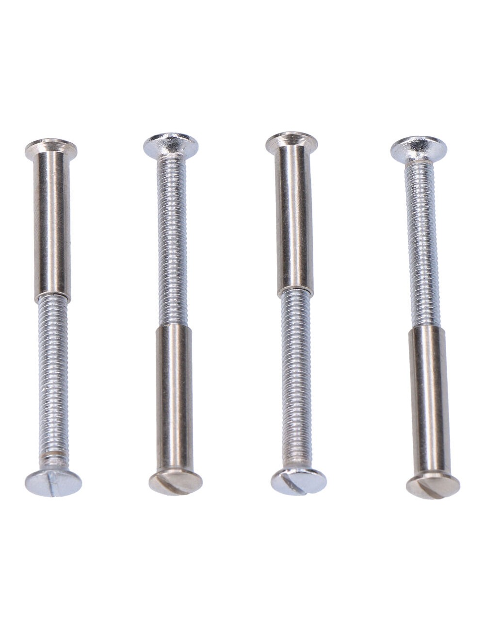 Tornillos ensamble níquel, 4 uds