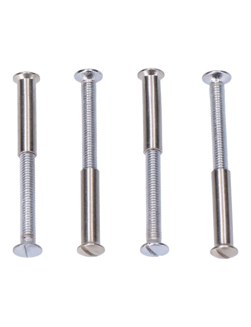 Tornillos ensamble níquel, 4 uds